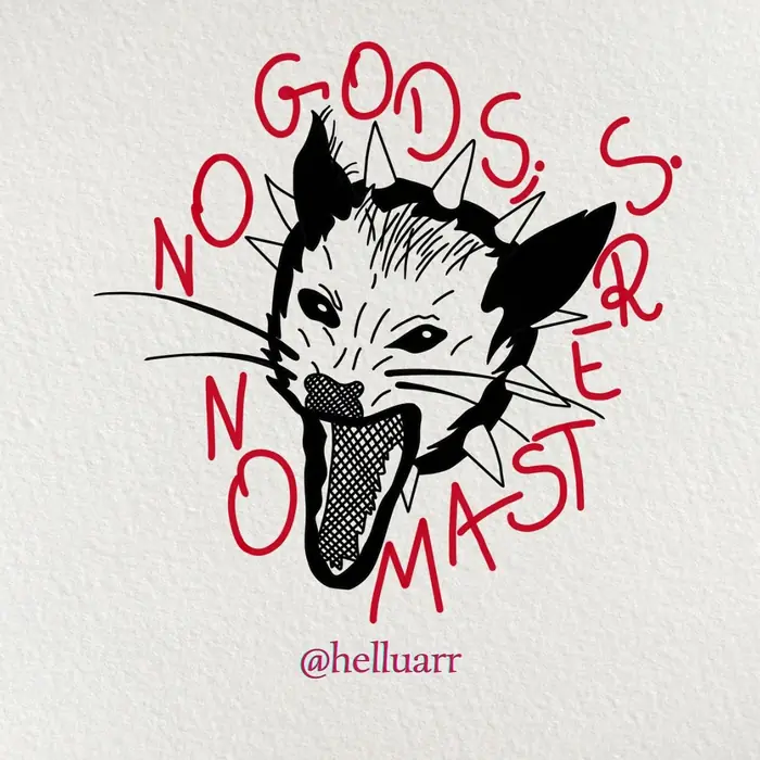 Flash: raposa “no gods, no masters”